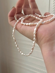 天然淡水无核珍珠 巴洛克珍珠项链