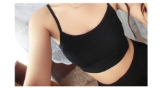 2017 summer pure cotton color exposed navel Y-shap