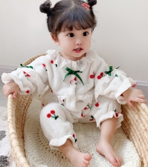 Baby clothes autumn and winter thickened Romper gi