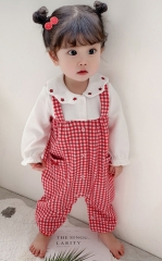 2020 new autumn new baby romper creeper with plaid