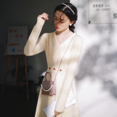 Retro embroidery improved cheongsam skirt girl sho