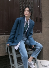 Plain blank dress fashion wool women solid