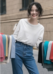 Summer Cotton Color Leakage Umbilicus Vest Black S