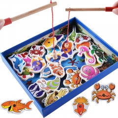 32Pcs Baby Educational Toys Fish Wooden