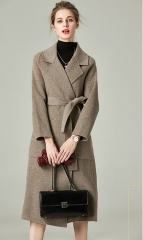 Korean double face cashmere coat women's high end
