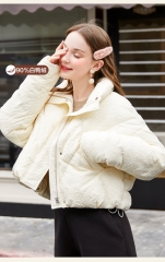 Silhouette drop shoulder down jacket women Europea