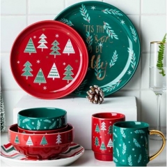 Creative personality flat plate soup bowl mug hous