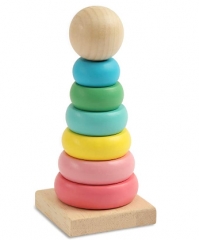 Xuefoo Wooden Stacking Toys Rainbow Stacker Wooden
