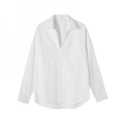 Abstinence V-neck Pullover white shirt