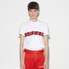 gxg jeans男装2018夏新款字母印花polo衫t恤182624007