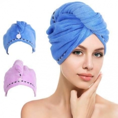 Htovila 2 Packs Hair Turban Towels, Soft Microfibe