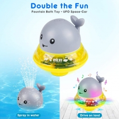 Sinoeem Bath Toys 2 in 1 Electric Induction Whale 