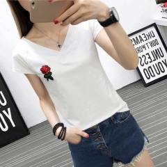 Summer women's T-shirt long sleeve Korean women's 