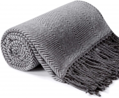 VEEYOO Soft Throws Blankets for Sofa – Knitted Str