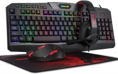 Redragon S101 Wired RGB game keyboard and mouse,ga