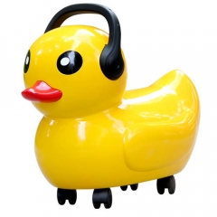 鸭子玩具学步车 黄色 大