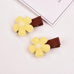 黄色小花发卡 黄色 常规
