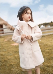 Girl's woollen coat 2020 New Korean version medium