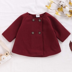 Baby Coats 2020 Winter Kid Baby Girl Cloak Button