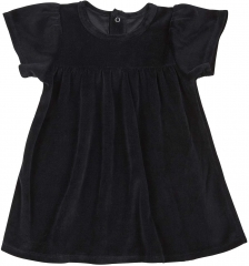 Cutie Baby My Little Black Velour Dress, Black, Fi
