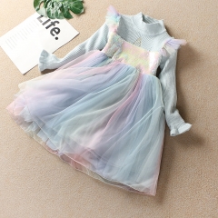 2020 baby dress for girls blue 4Z