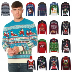 Christmas Jumper Men's Novelty Xmas Sweater Santa