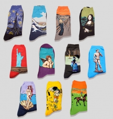 2020 Famous Painting Socks Funky Quirky Unique Hip