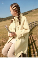 Girls hair coat 2020 new foreign-style girl big bo