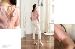 Sweet pink shirt pink 155CM