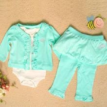 Baby Winter Suits Carton Cotton Green Suits