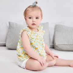 Baby Carton Cotton Suits Green Summer  Suits