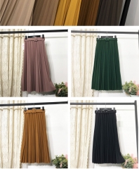 Pleated Skirt Women 2020 Mid Length High Waist Wom