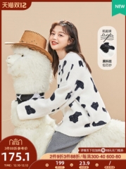 Sweet and lovely mink like sweater for women's aut