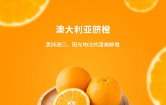 澳大利亚脐橙10个约140g/个 进口甜橙子新鲜水果