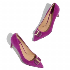 Pencil Pump Women High Heel Shoes red 36