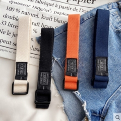 Belt canvas INS style men and women simple student