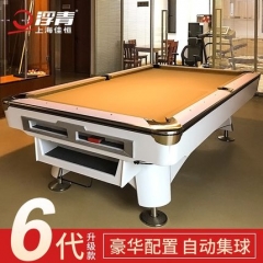 浮青台球桌标准型成人家用黑8九球桌美式桌球台乒乓球二合一商用