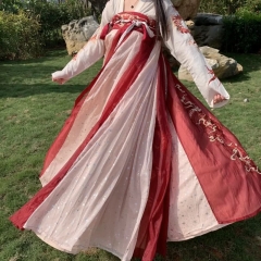 汉服女艺中国风齐胸襦裙仙气清仓汉服套装2021爆款