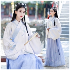 汉服女艺中国风齐胸襦裙仙气清仓汉服套装2021爆款