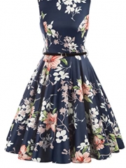 GRACE KARIN Boatneck Sleeveless Vintage Tea Dress GRACE KARIN Boatneck Sleeveless Vintage Tea Dress