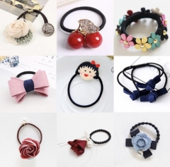 韩国扎头发马尾成人饰品皮套发饰发圈小清新发绳头绳简约头花个性