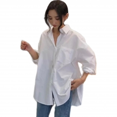 Women Shirts Plus Size Women's Blouses Shirts Pock