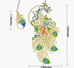 BLBMH Metal Bookmarks for Women Kitsune Bookmark E