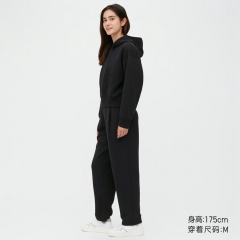 梦境剧院 原创 女装 快干休闲拉链连帽外套(长袖短款高腰运动卫衣) 黑 s