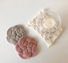 品质手钩DIY简约杯垫隔热餐垫 品质手钩DIY简约杯垫隔热餐垫