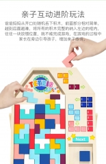 俄罗斯方块积木拼图儿童拼装蒙氏训练思维益智玩具3-6岁男女孩儿童玩具