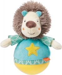 Fehn 066289 站立狮子 - 有趣的玩具,可抓、摸和戳 - 适合 0 个月以上的婴儿和幼儿