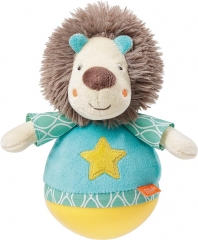 Fehn 066289 站立狮子 - 有趣的玩具，可抓、摸和戳 - 适合 0 个月以上的婴儿和幼儿