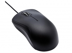 亚马逊 Basics 3 键 USB 有线鼠标 - 标准,黑色