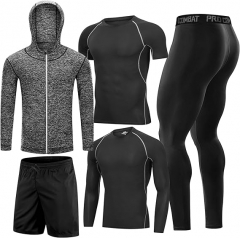 Workout Sets Compression Shirt Pants Jacket for ou